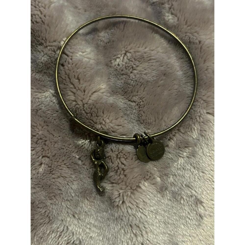 ALEX & ANI " Mermaid " Figure Sea Silver Charm Bangle  Bracelet  ✨️🍬